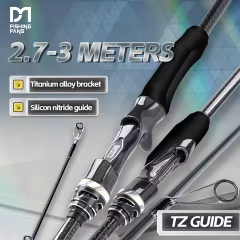 FISHINGFANS LONG CASTING TITANIUM FRAME TZ GUIDE 2.7m 3.0m M MH 10-35g 12-40g T1100+M40X HIGH CARBON
