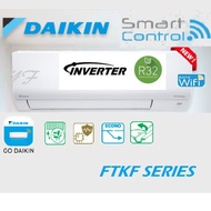 (IPOH AREA) Daikin Air-Conditioner Standard Inverter R32 Wall Mounted FTKF Series(SMART CONTROL)