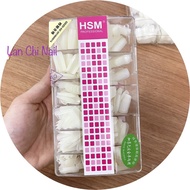 Hsm square clear nails, hsm square opaque nails