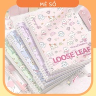 Cuffed Notebook, A5 B5 Cuffed Notebook with MESO Bear Pattern - Cuffed Notebook Cover with Replaceab