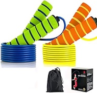 Ponydash 2 Pack Speed Kids Jump Ropes, Lightweight &amp;Adjustable &amp; Durable Fitness Jumping Rope-Exercise Skipping Rope for Women Men Adult-Foam Grips Handles for Boxing, MMA, Fitness, Workout, Crossfit