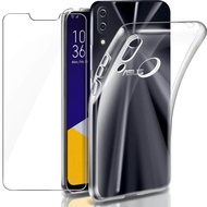 For ASUS ZenFone 5 ZE620KL, ZenFone 5Q ZC600KL, ZenFone 5Z ZS620KL Case Ultra Thin Crystal Clear Phone Case Cover Soft TPU Protective Casing with 9H Tempered Glass Screen Protector Flim Ready Stock