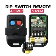 Auto Gate SMC5326 5326 330Mhz 433Mhz 8 Dip Switch Auto Garage Duplicate Remote Control Duplicate