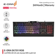 Computer keyboard, gaming keyboard, wired mechanical gaming keyboard E-Dra EK701 RGB - RGB Led - Gen