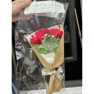 Bouquet Of 3 Handmade Wool Roses Handmade Handmade Wool Bouquets Super Beautiful Used As Meaningful 