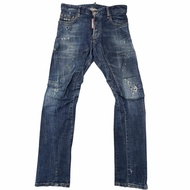 【好評如潮】成色極佳 □ DSQUARED2 Dsquared 20SS S71LB0725 做舊牛仔褲 靛藍色 42碼 義大利製造 正品 男款