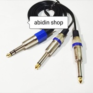 Kabel Mic/Gitar Jack Akai 6.5 Stereo Male To 2 Akai Cabang 3 Meter