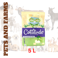 CATTITUDE PREMIUM CAT LITTER BENTONITE CAT LITTER GREEN APPLE 5 LITERS