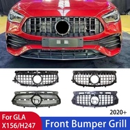 Front Inlet Racing Grille For Mercedes-Benz GLA X156 H247 2020+ Bumper Grill Tuning Accessories