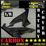 Yamaha Y15ZR Y15 V1 / V2 L/R BATTERY  BATERY SIDE COVER HYDDRO CARBON