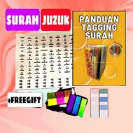 STICKER TAGGING SURAH 114 & JUZUK 30 SESUAI AL QURAN SIZE A4, A5, B5, A6