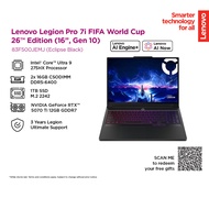 Lenovo Legion 7i Pro FIFA® World Cup 26 Edition 83F500JEMJ AI-Powered Gaming Laptop (Intel Core Ultr