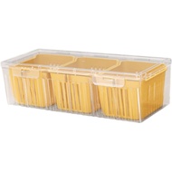 Divided Serving Tray with Lid 3 Compartments Snack Platter Container for Fruit Candies Biscuits Nuts