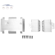 zhizixdStainless Steel Chassis Armor Axle Protector Skid Plate for  EX86190 EX 86190 LC76 1/10 RC Cr