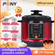 Pony 10IN1 Electric Digital Pressure Cooker Non-stick Stainless Steel Inner Pot Rice Cooker Steamer (6L)