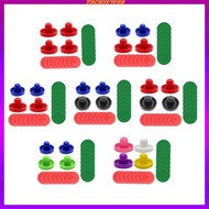 [Tachiuwa2] Air Hockey Pushers and Air Air Hockey Paddles for Air Hockey Table Pushers, 8 Red Pucks and 8 Green Pads