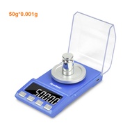 Toolour100g50gX0.001g Mini Precision Jewelry Scale LCD Display Portable Weighing Scale USB Charging For Lab Medicine Electronic