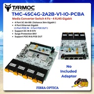 Tarmoc TMC-4SC4G-2A2B-V1-IO-PCBA | Media Converter 4 FO 4 LAN / 4FO 4LAN 4SC 4LAN 4 SC 4 LAN Gigabit