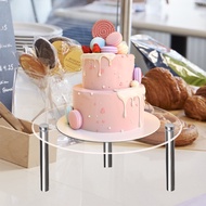 [Weloves] Acrylic Cake Stand Cake Holder Plate Cupcake Stand Dessert Table Display Set