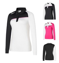Golf women's long-sleeved top quick-drying POLO shirt outdoor sports jersey casual slim breathable golf uniform Titleist Korean SMILE PEARLY GATES ✒▦