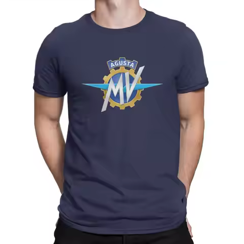 MV Agusta Motorcycles T-Shirts Men Agusta Leisure Cotton Tees Round Neck Short Sleeve T Shirts Gift 