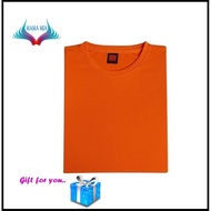 T-Shirt Sport Round Neck Baju Sukan JERSEY ~ OREN SPORT ~ QD04 Orange
