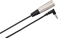 Hosa XVM-115M Right Angle 3.5 mm TRS to XLR3M Microphone Cable, 15 Feet Black