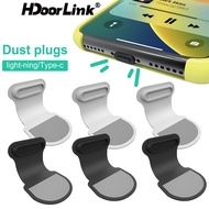 HdooLink 1/2/3/5pcs Type C/iOS 8Pin Phone Charging Port Dustproof Protector Cover Silicone Dust Plug Enchufe Antipolvo Para Celular