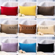 Plain suede sofa cushion cover size (30x50) (30x60) (40x60)