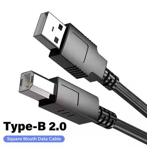 0.5m 3m 5m USB Printer Cable USB A to B 2.0 A-Male to B-Male Printer Cord for HP Canon Dell Epson Le
