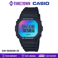 CASIO G-SHOCK DW-5600SR Digital Watch Iridescent Rainbow Vapor Deposition Glass Crystal Iconic Squar