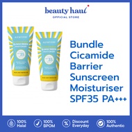 AZARINE [TWINPACK] Cicamide Barrier Sunscreen Moisturizer SPF35 PA+++ 40ml - Azarine Sunscreen, Mois
