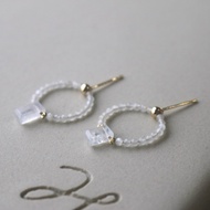 Earrings Moonstone 14k Gold Stud Earrings-Challenge-