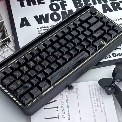 Ceramic, Smooth Surface PBT Keycap Personalized Creative Keycap Set, Customized for 60/84/98/108 Mec