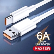 66W 65W 6A Super Charger Cable Fast USB Type C Charging Data Cord Cable For Huawei Mate 40 Pro