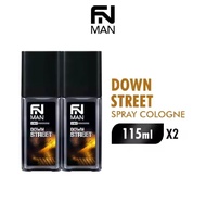 [Paket isi 2] FN Man 2 IN 1 Spray Cologne Down Street Botol 115ml