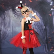 Halloween Harley Cosplay Cosplay Costume Suit Children cos Costume Holiday Party Gauze Pettiskirt uu