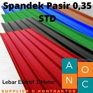 SPANDEK PASIR 0,35 MM / ATAP KANOPI - Hitam