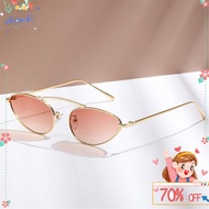 ZHOMKI89 Oval Sun Glasses, Retro Small Cat Eye Sunglasses, Fashion Vintage Trendy UV400 Protection 9
