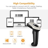 Evnvn Handheld  3IN1 via Bluetooth  2.4GHz Wireless1D CCD Barcode Scanner, USB Wired Support Android