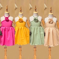 HFB FLOR MINI FLOWER HALTER DRESS FOR KIDS 2-8 YRS OLD