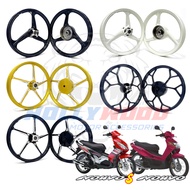 SPORT RIM ENKEI NOUVO NOUVO'S 17' 3'BATANG 6'BATANG AEROX-THAI FG511 COMBO DISC + TAYAR