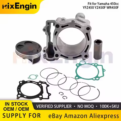 Motorcycle Engine Cylinder Head Gasket Sets Piston Ring Kit Bore 95mm STD 450cc For Yamaha 03-13 YFZ