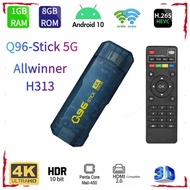 Q96 tv stick 2023 allwinner h313 Android 10 quad core 2.4 5G wifi UHD 4k HDR10 H. 265 home cinema smart iptv tv NXG8