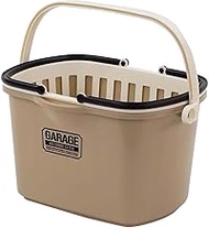Fudogiken F06901 Cargo Bucket with Basket with Spout Coyote Width 14.6 x Depth 10.2 x Height 8.7 inc