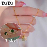 emas bangkok original cop 916 Nature and Tian Yuan Ye Pendant Collar Chain Necklace rantai leher per