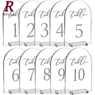 Clear Arch Table Numbers for Wedding7 X5 in Arched Acrylic Table Numbers 1-10 with Stands for Annive