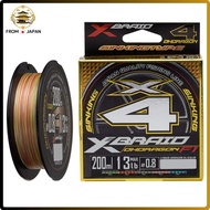 X-Braid O-Draigon X4 5-Color 200m Fishing Line