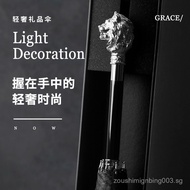 Animal Umbrella Lion Head Straight Rod Noble Sunscreen Gentleman Men Retro Gift Customization Premiu