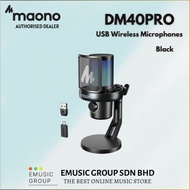 Maono DM40 Pro AI Wireless USB Condenser Gaming Microphone – Black